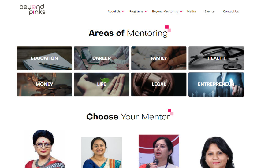 Choose Your Mentor Page